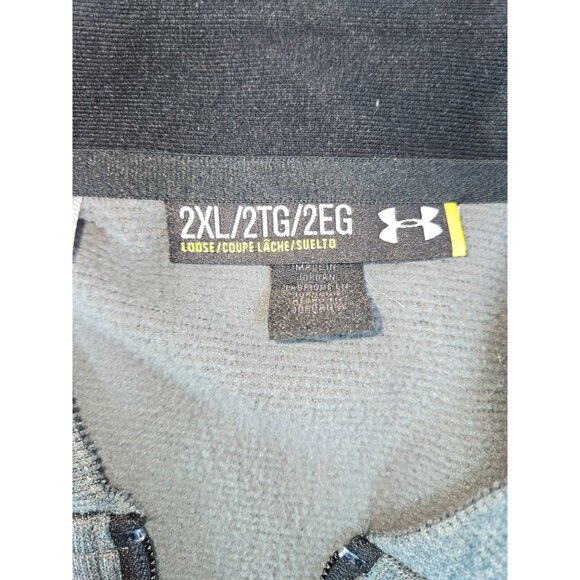 Under Armour Mens Storm Full Zip Grey Jacket XXL Polyester Elastane Loose Fit - Picture 5 of 9